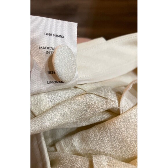 Doen Women’s Avon Linen Shorts size 10 NWT High Waist Retro Look Magnolia - Picture 10 of 10